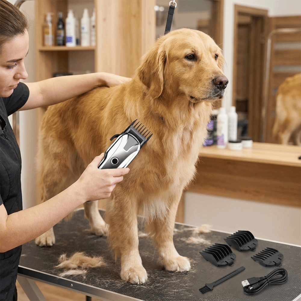 Cordless Dog Clippers Low Noise Grooming - Elektryczna maszynka do strzyżenia zwierząt, ładowana