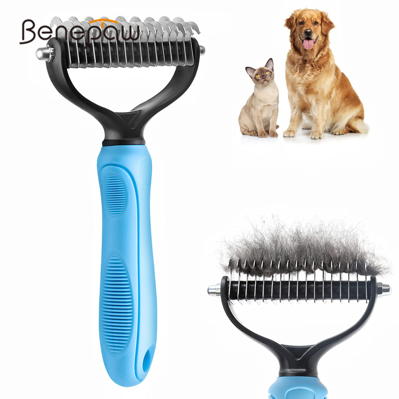 Undercoat Rake Dematting Tool Dog Shedding - Benepaw profesjonalne pies podkład prowizji narzędzie