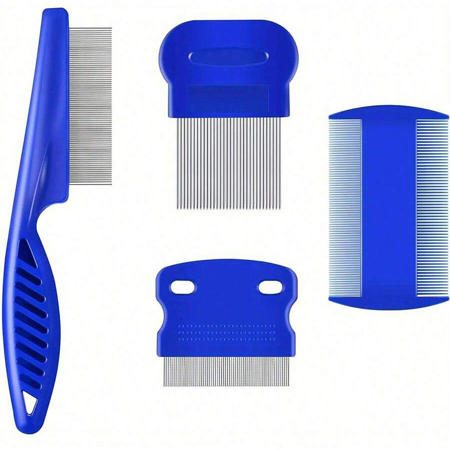 Flea Comb Fine Tooth Pet Tear Stain - 4 szt./6 szt. Grzebień dla zwierząt,