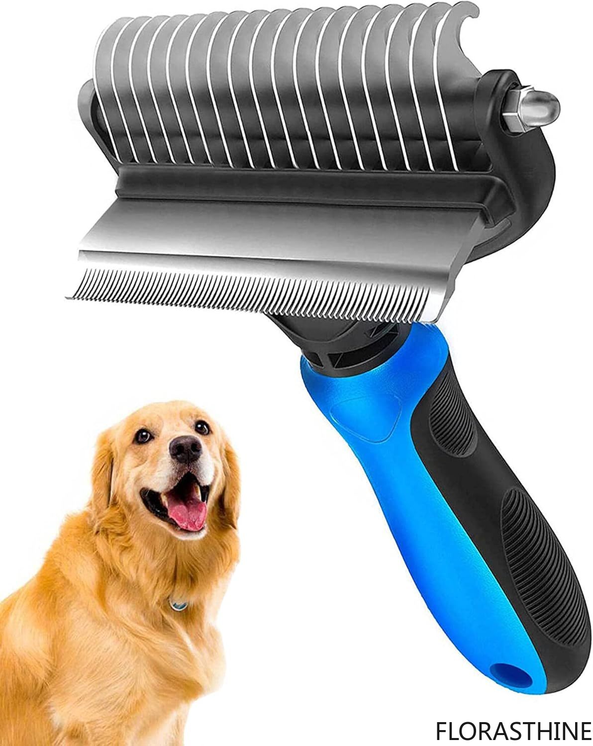 Undercoat Rake Dematting Tool Dog Shedding - Szczotka do pielęgnacji zwierząt, szczotka do