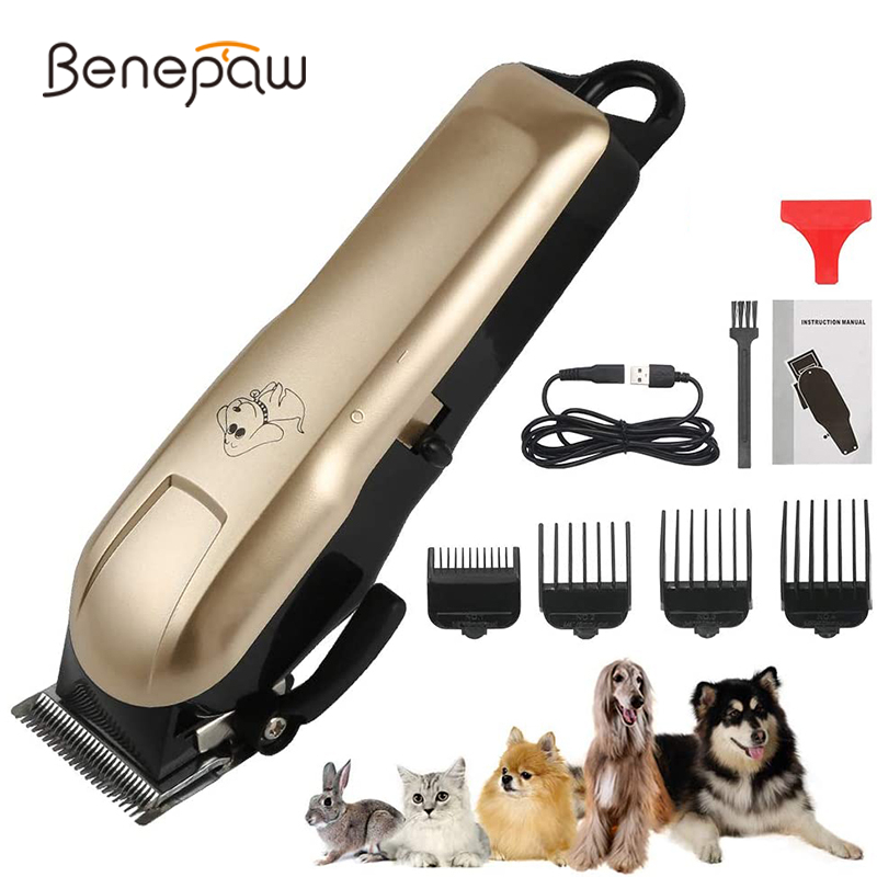 Cordless Dog Clippers Low Noise Grooming - Benepaw profesjonalny trymer do sierść psa