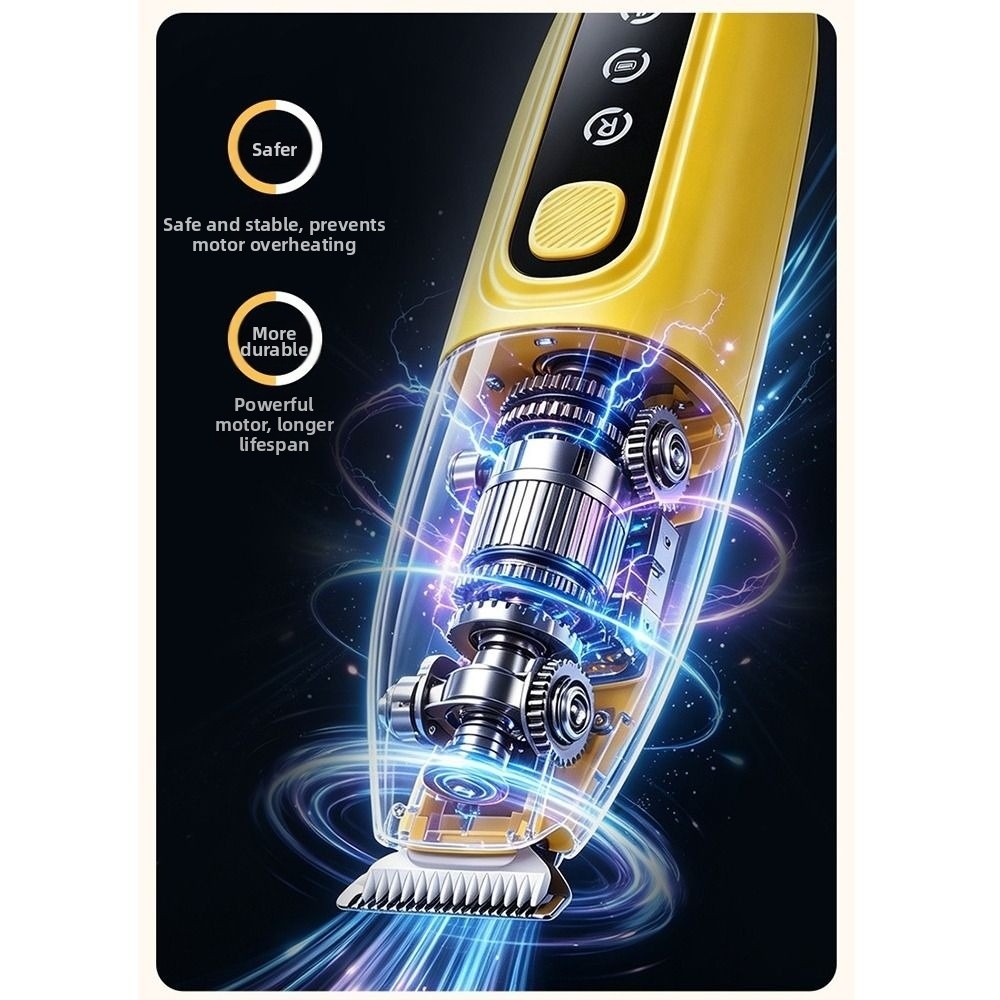 Cordless Dog Clippers Low Noise Grooming - Akumulatorowa maszynka do strzyżenia pazurów zwierząt,