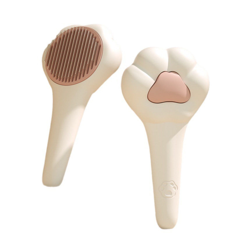 Slicker Brush Self Cleaning Pet Grooming - Szczotka do pielęgnacji zwierząt, usuwająca sierść,