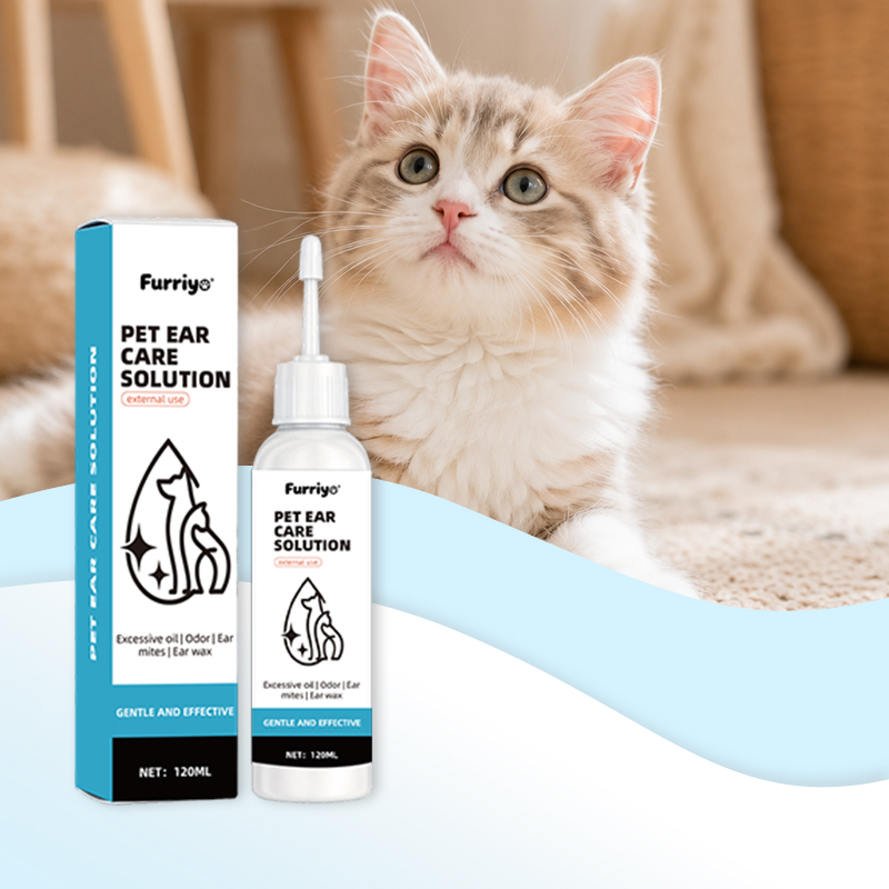Dog Ear Cleaner Solution Drops Wash - Roztwór do czyszczenia uszu dla kotów