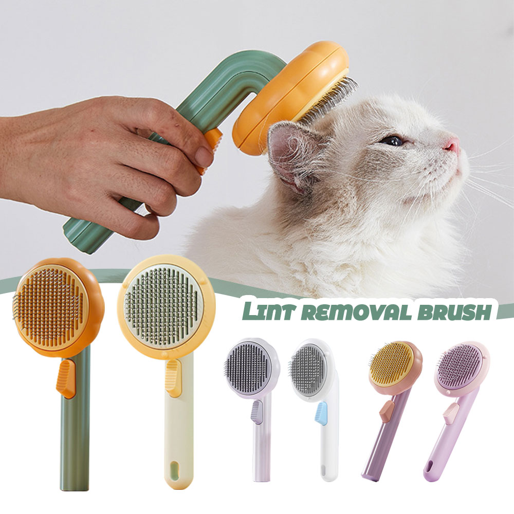 Slicker Brush Self Cleaning Pet Grooming - Grzebień do usuwania sierści zwierząt, szczotka