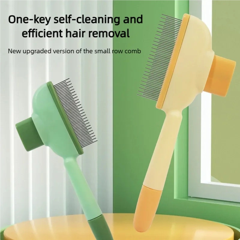 Slicker Brush Self Cleaning Pet Grooming - Szczotka do usuwania sierści dla psów