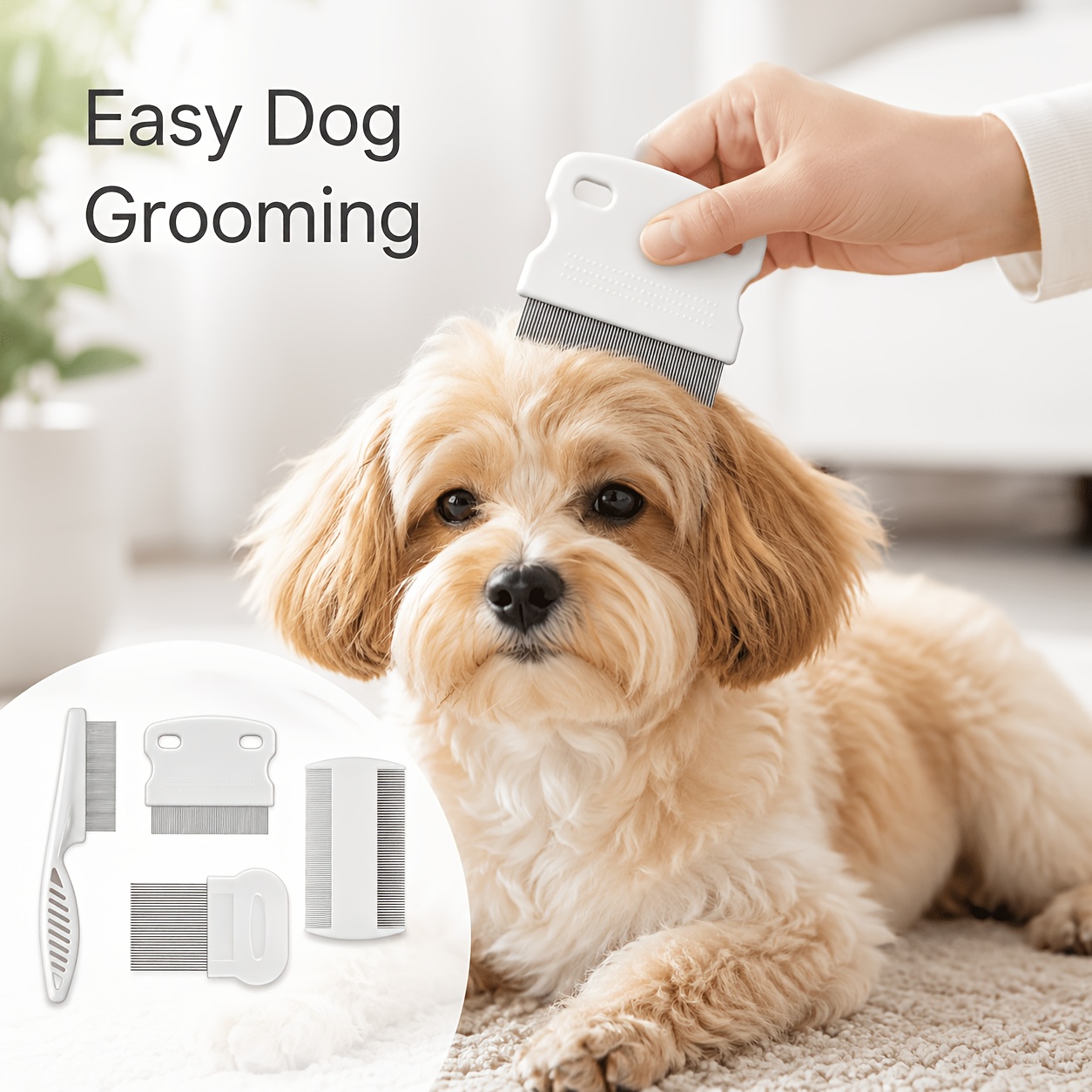 4 sztuki: grzebień do czyszcze – Flea Comb Fine Tooth Pet Tear Stain recenzja i cena