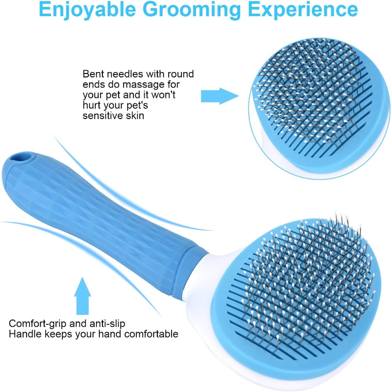 Szczotka samoczyszcząca dla ps – Slicker Brush Self Cleaning Pet Grooming recenzja i cena