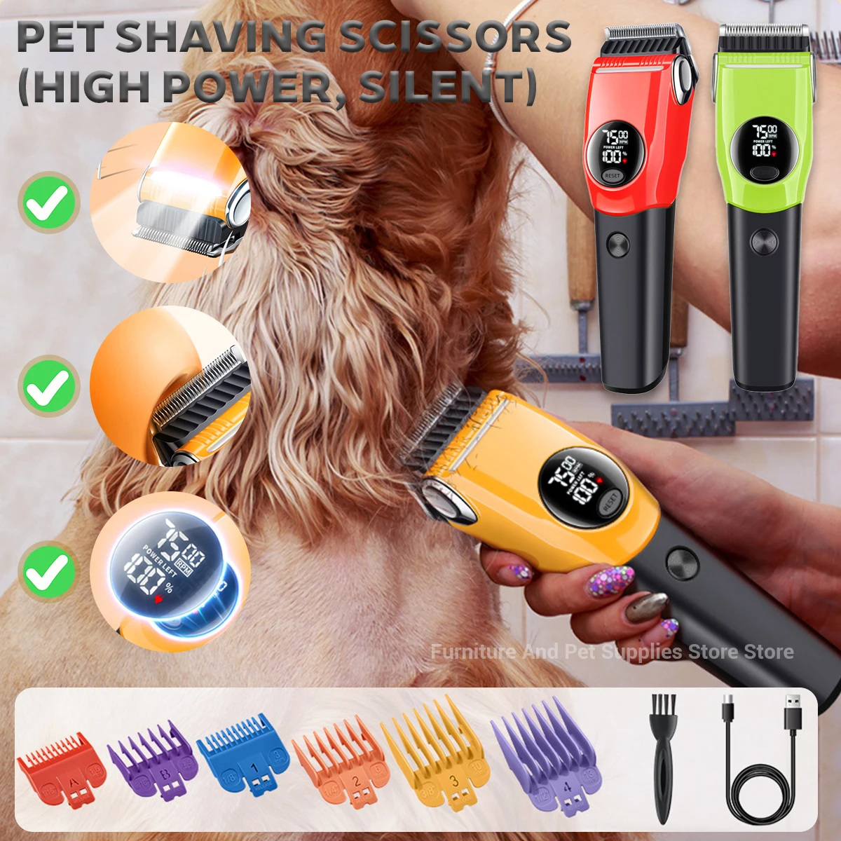 Elektryczna maszynka do strzyż – Cordless Dog Clippers Low Noise Grooming recenzja i cena