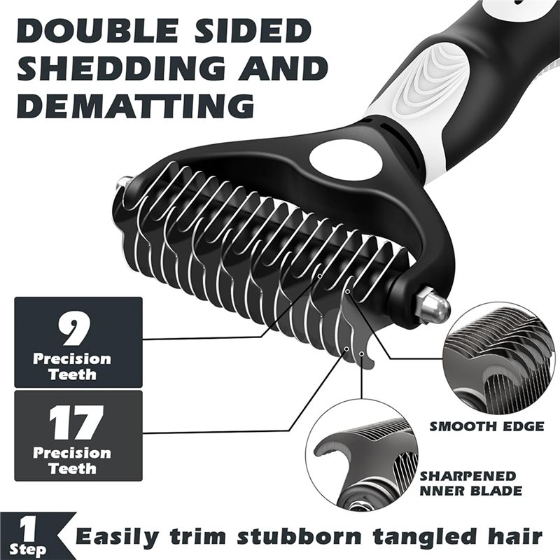 NOWOŚĆ - 3 SZTUKI W MAGAZYNIE  – Slicker Brush Self Cleaning Pet Grooming recenzja i cena