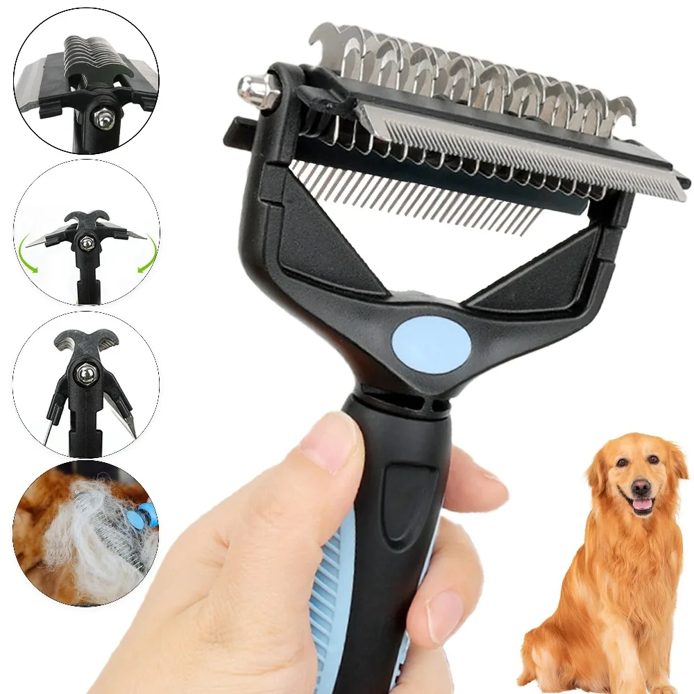 Szczotka do usuwania sierści d – Undercoat Rake Dematting Tool Dog Shedding recenzja i cena