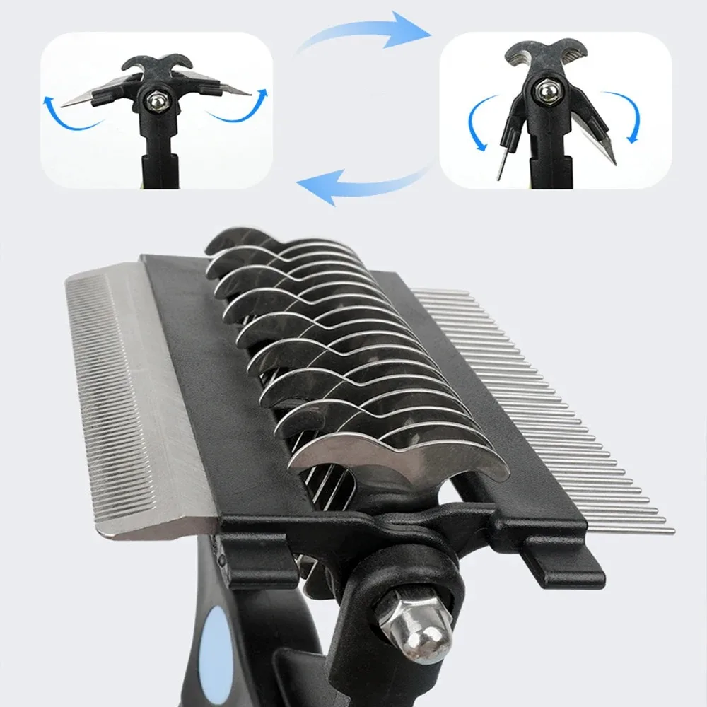 Szczotka do usuwania sierści d – Undercoat Rake Dematting Tool Dog Shedding recenzja i cena