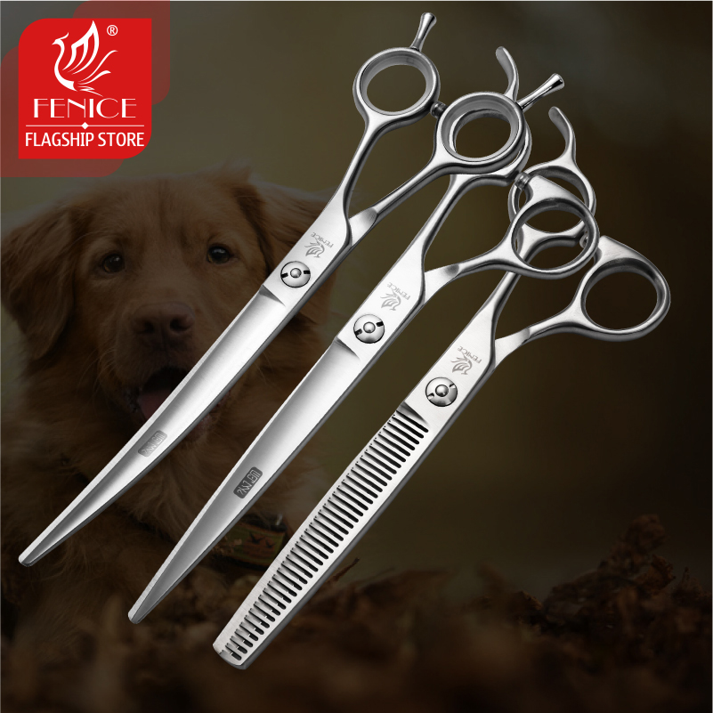 Fenice 6.5/7.0/7.5/8.0 Zestaw  – Professional Pet Grooming Scissors Curved recenzja i cena