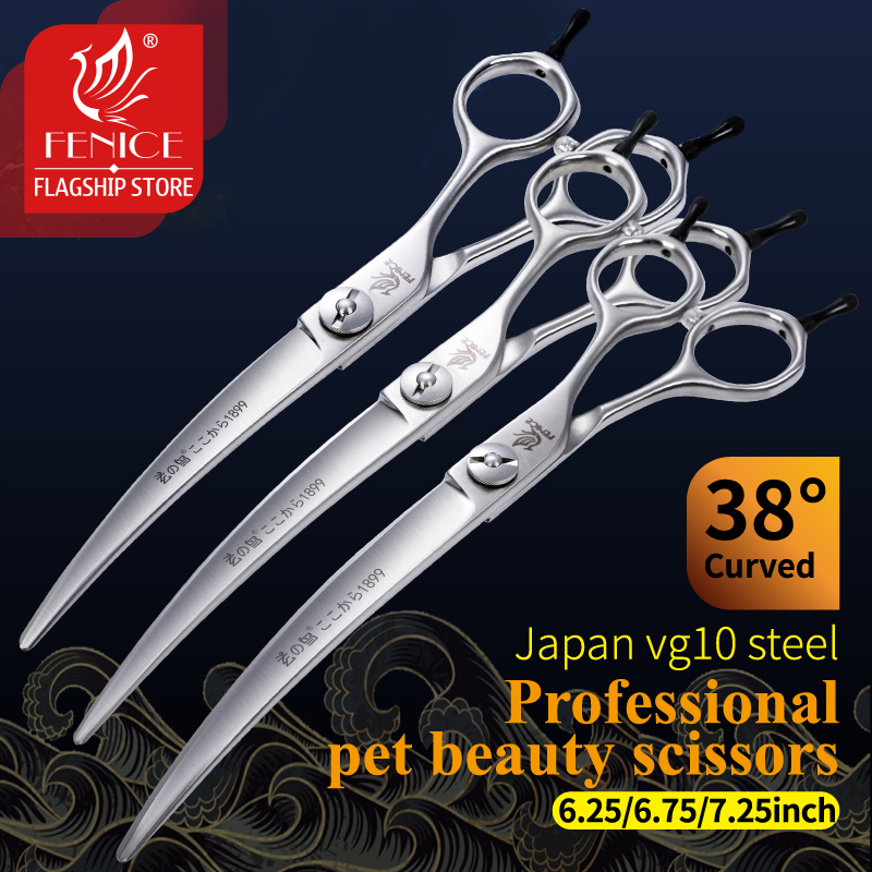 Fenice profesjonalne Dog Groom – Professional Pet Grooming Scissors Curved recenzja i cena