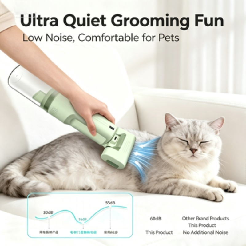ZONGYAN – bezprzewodowy odkurz – Pet Grooming Vacuum Suction Kit 5 In 1 recenzja i cena
