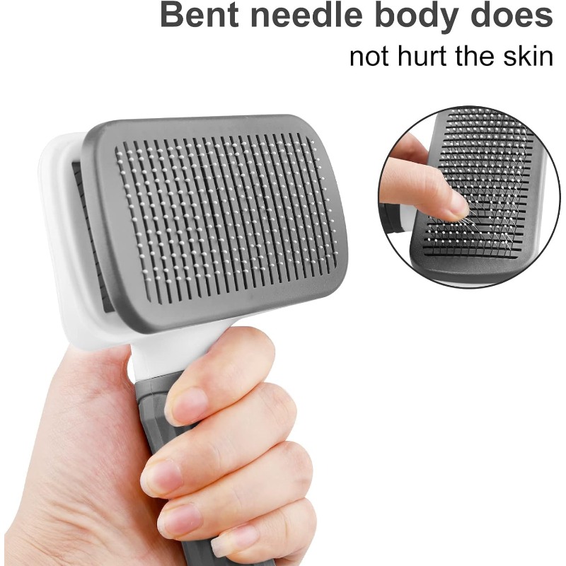 Szczotka do sierści zwierząt z – Slicker Brush Self Cleaning Pet Grooming recenzja i cena
