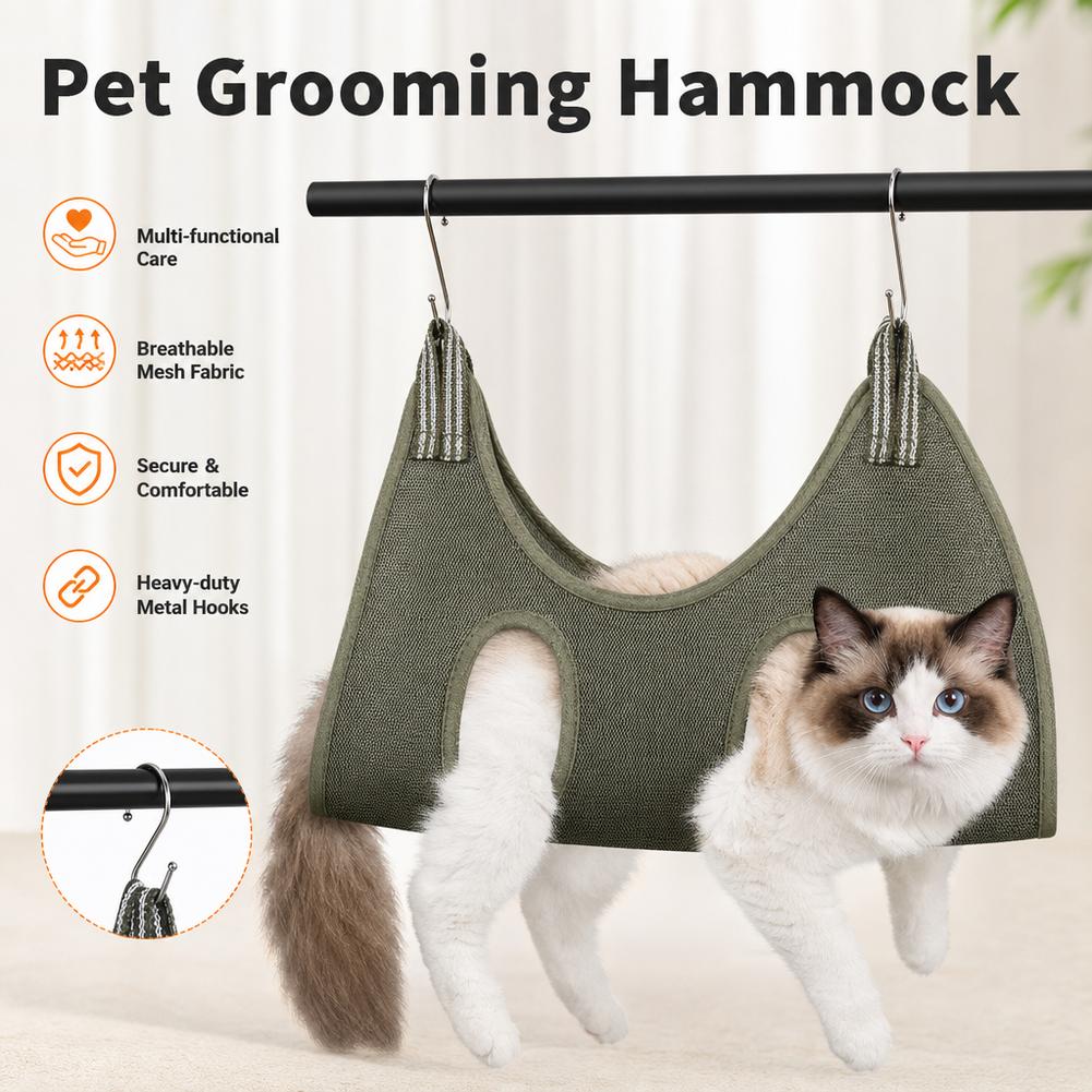 Hamak do pielęgnacji zwierząt, – Pet Grooming Hammock Sling Restraint recenzja i cena