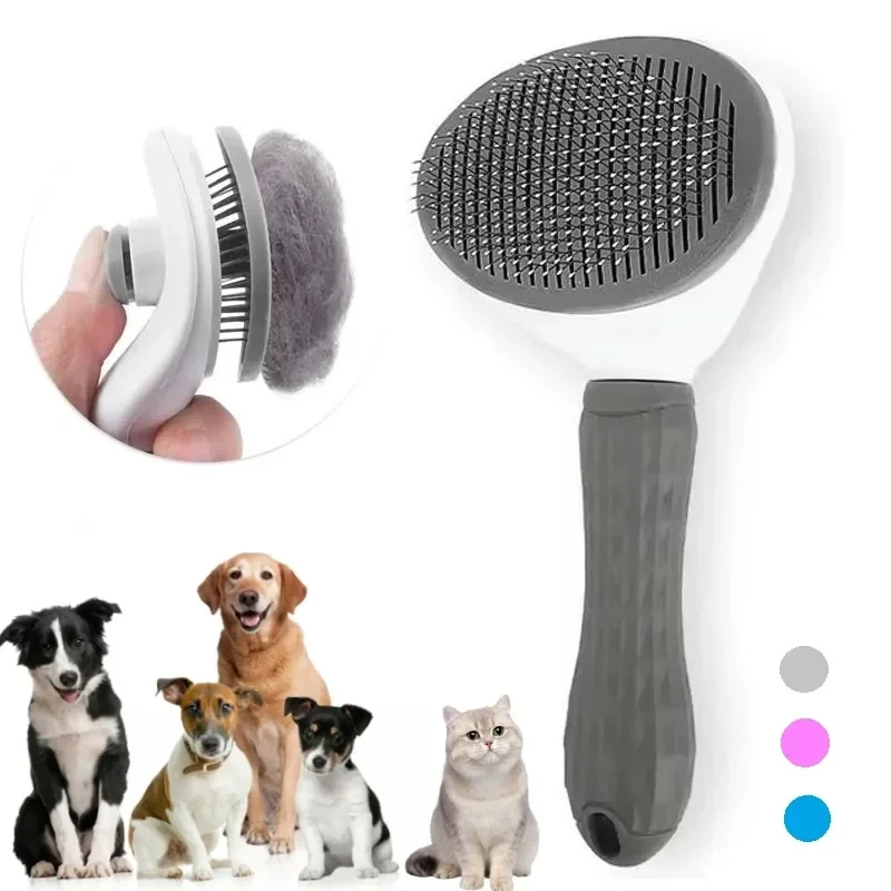 Samoczyszczący grzebień do usu – Slicker Brush Self Cleaning Pet Grooming recenzja i cena