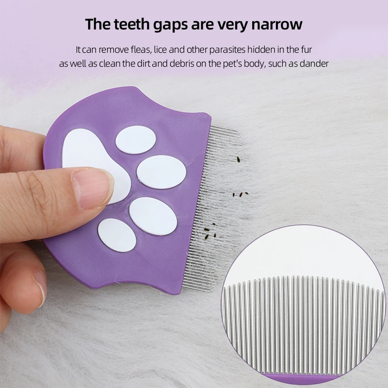 Grzebień do usuwania pcheł dla – Flea Comb Fine Tooth Pet Tear Stain recenzja i cena