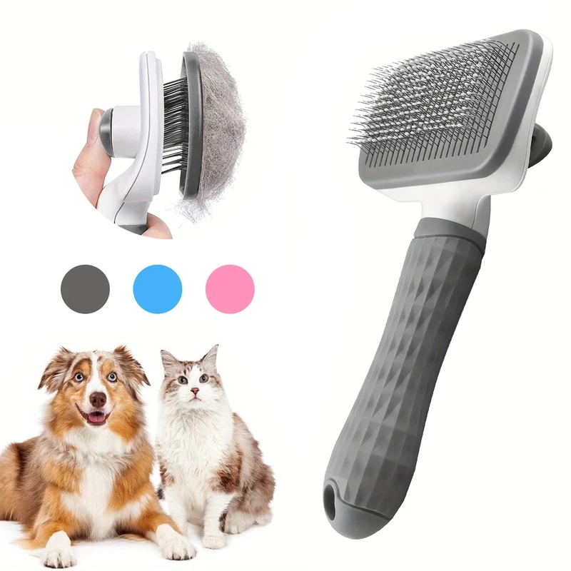 Samoczyszczący grzebień do usu – Slicker Brush Self Cleaning Pet Grooming recenzja i cena