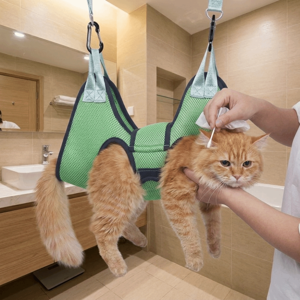 Regulowana siatka do pielęgnac – Pet Grooming Hammock Sling Restraint recenzja i cena