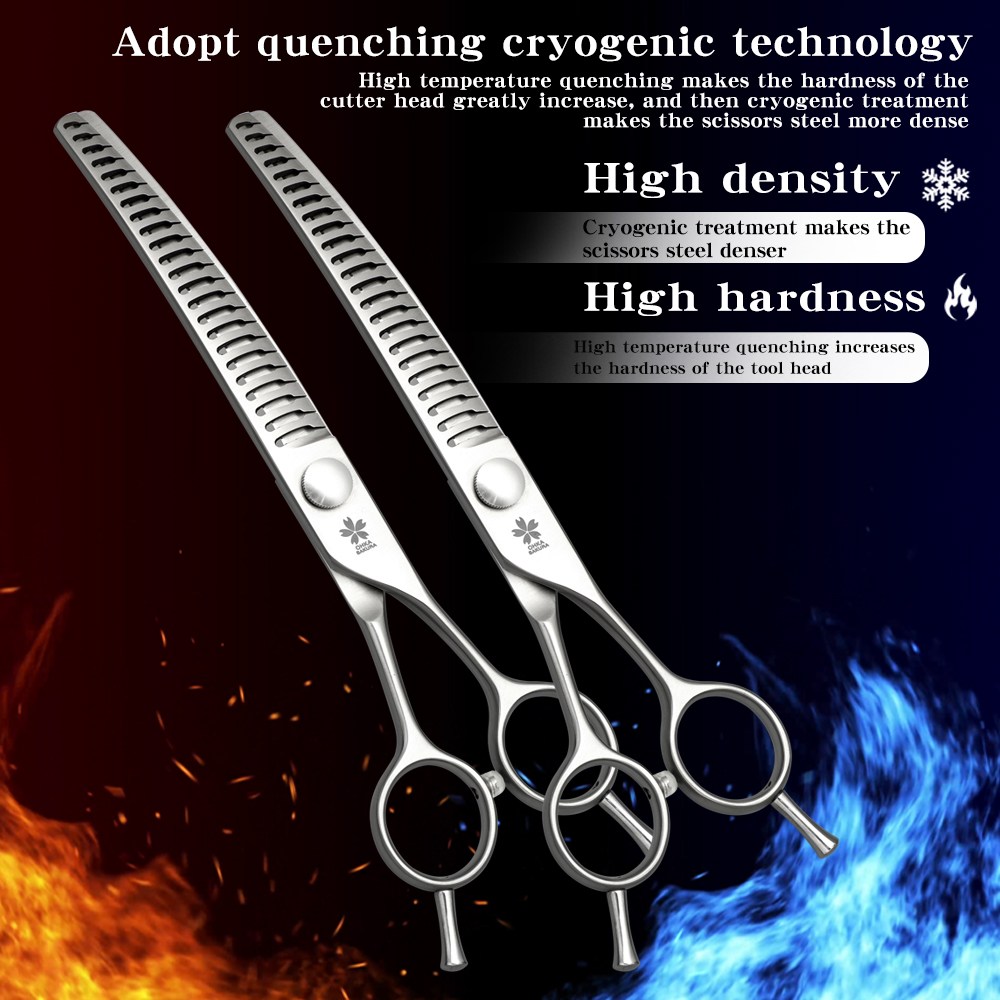 Profesjonalne nożyczki do piel – Professional Pet Grooming Scissors Curved recenzja i cena