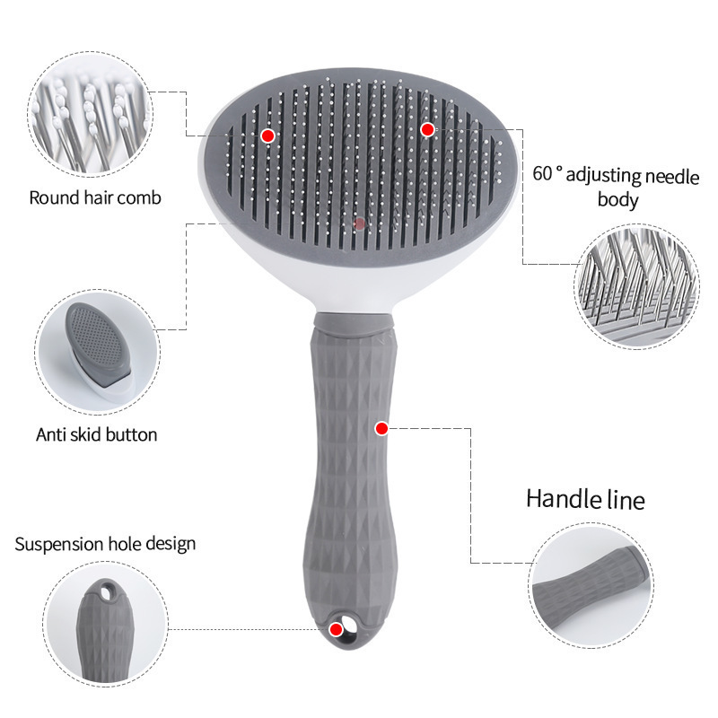 Szczotka do sierści zwierząt z – Slicker Brush Self Cleaning Pet Grooming recenzja i cena