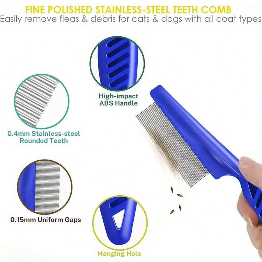 4 szt./6 szt. Grzebień dla zwi – Flea Comb Fine Tooth Pet Tear Stain recenzja i cena