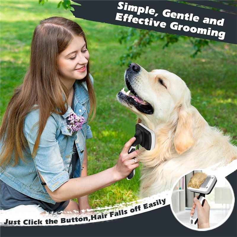 NOWOŚĆ! W magazynie – zestaw d – Slicker Brush Self Cleaning Pet Grooming recenzja i cena