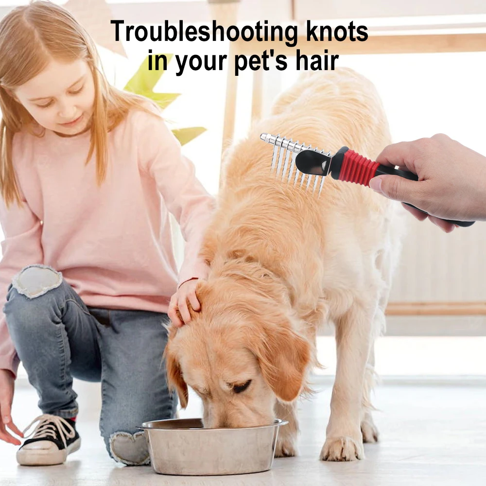 Szczotka do podszerstka dla zw – Undercoat Rake Dematting Tool Dog Shedding recenzja i cena