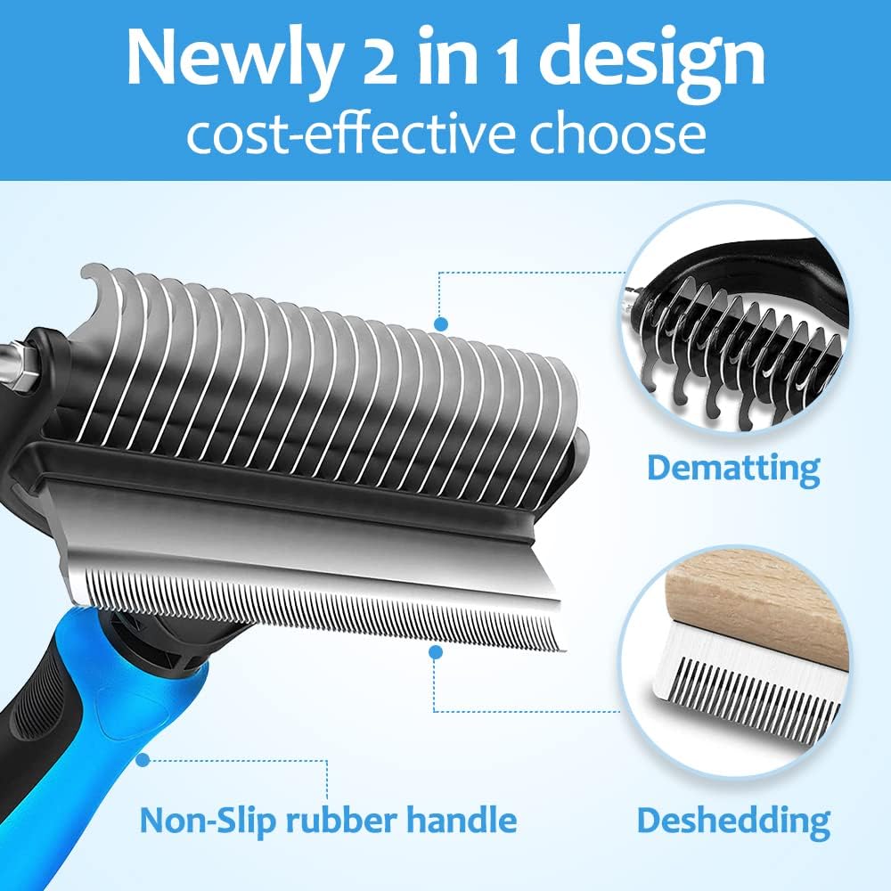 Szczotka do pielęgnacji zwierz – Undercoat Rake Dematting Tool Dog Shedding recenzja i cena