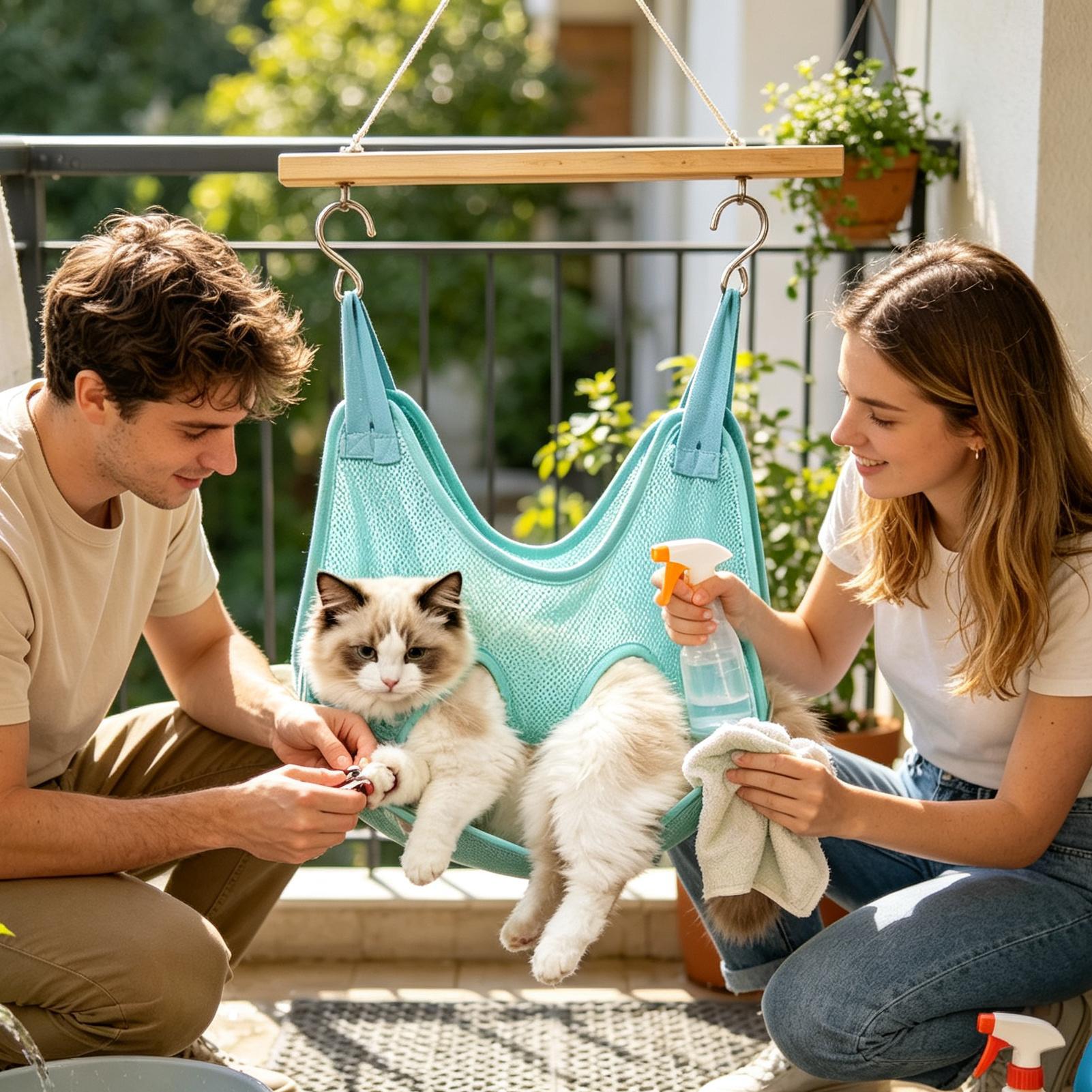Hamak do pielęgnacji psów i ko – Pet Grooming Hammock Sling Restraint recenzja i cena