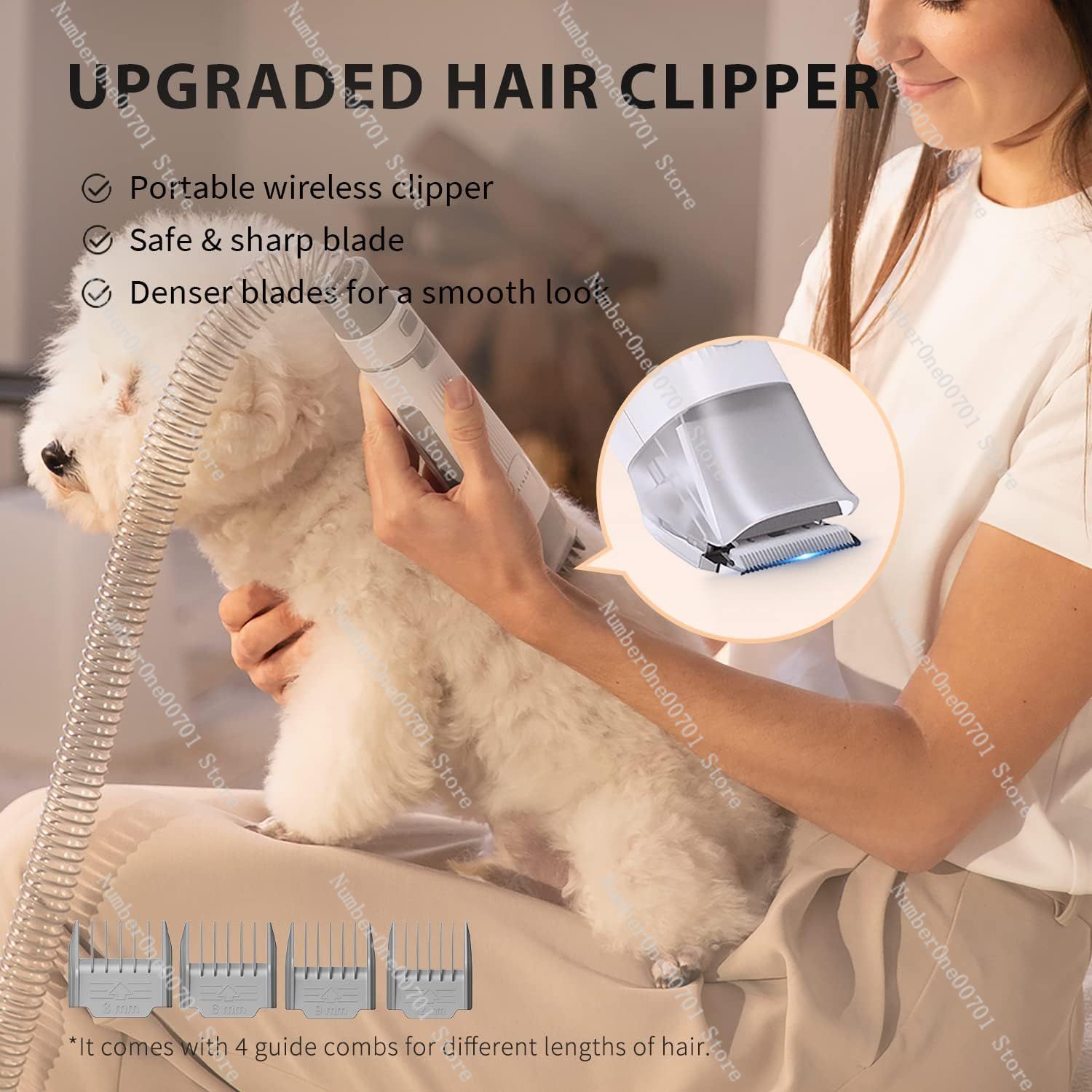 Zestaw do pielęgnacji zwierząt – Pet Grooming Vacuum Suction Kit 5 In 1 recenzja i cena