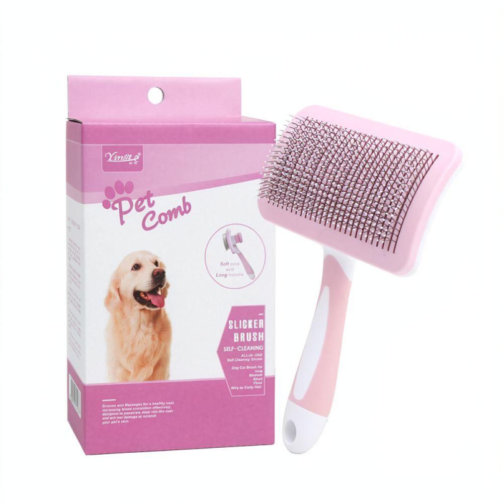 Szczotka do pielęgnacji zwierz – Slicker Brush Self Cleaning Pet Grooming recenzja i cena