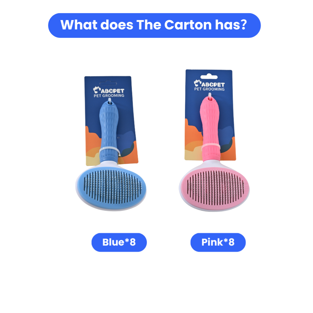 16 sztuk w kartonie, 2 kolory, – Slicker Brush Self Cleaning Pet Grooming recenzja i cena