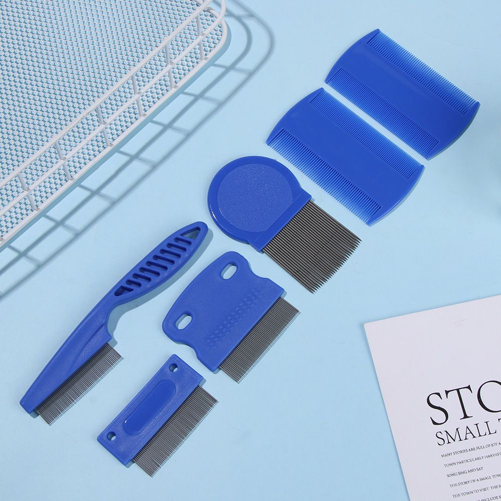 6 szt./zestaw Grzebienie ze st – Flea Comb Fine Tooth Pet Tear Stain recenzja i cena