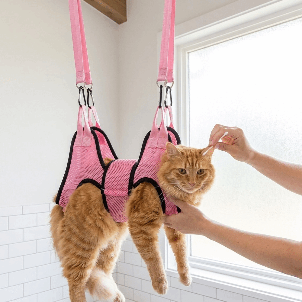 Regulowana siatka do pielęgnac – Pet Grooming Hammock Sling Restraint recenzja i cena