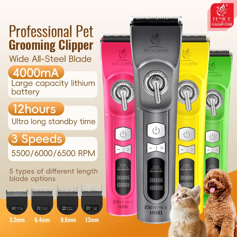 Fenice H100 Bezprzewodowa, aku – Cordless Dog Clippers Low Noise Grooming recenzja i cena