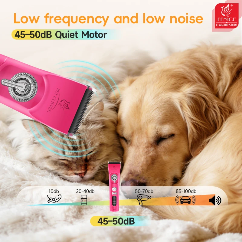 Fenice H100 Bezprzewodowa, aku – Cordless Dog Clippers Low Noise Grooming recenzja i cena