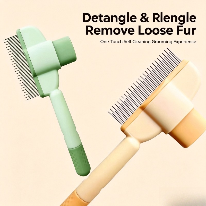 Szczotka samoczyszcząca dla zw – Slicker Brush Self Cleaning Pet Grooming recenzja i cena