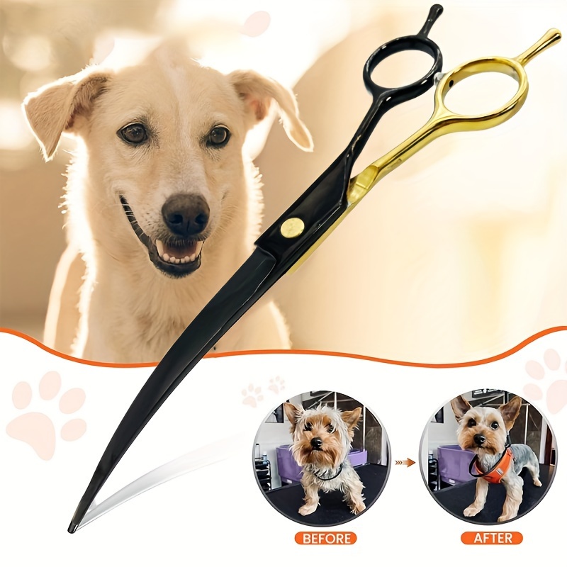Zakrzywione nożyczki do pielęg – Professional Pet Grooming Scissors Curved recenzja i cena