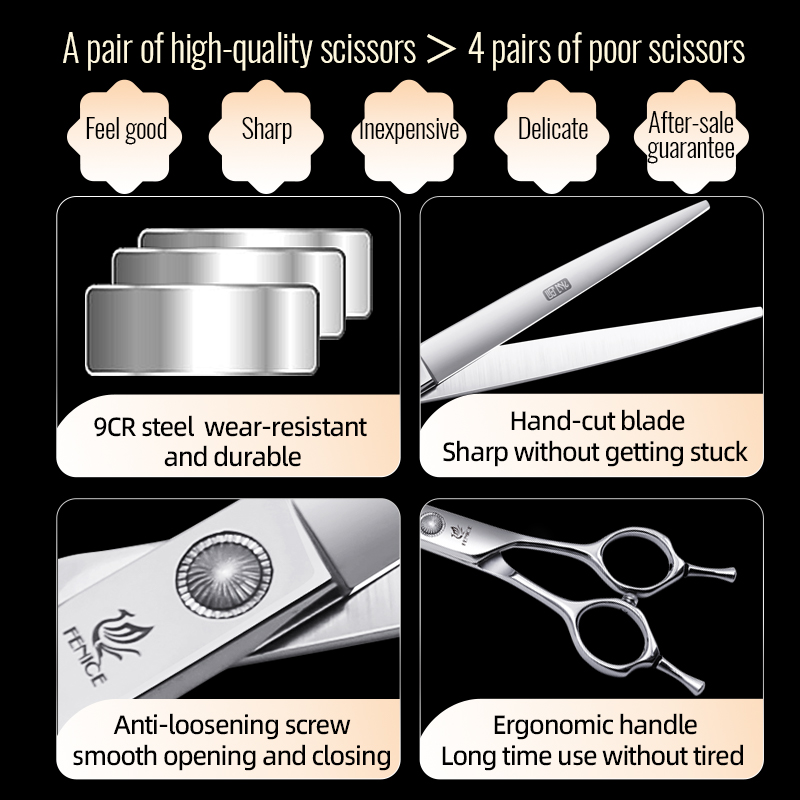 Fenice 6//6,5/7/7,5 cala profe – Professional Pet Grooming Scissors Curved recenzja i cena