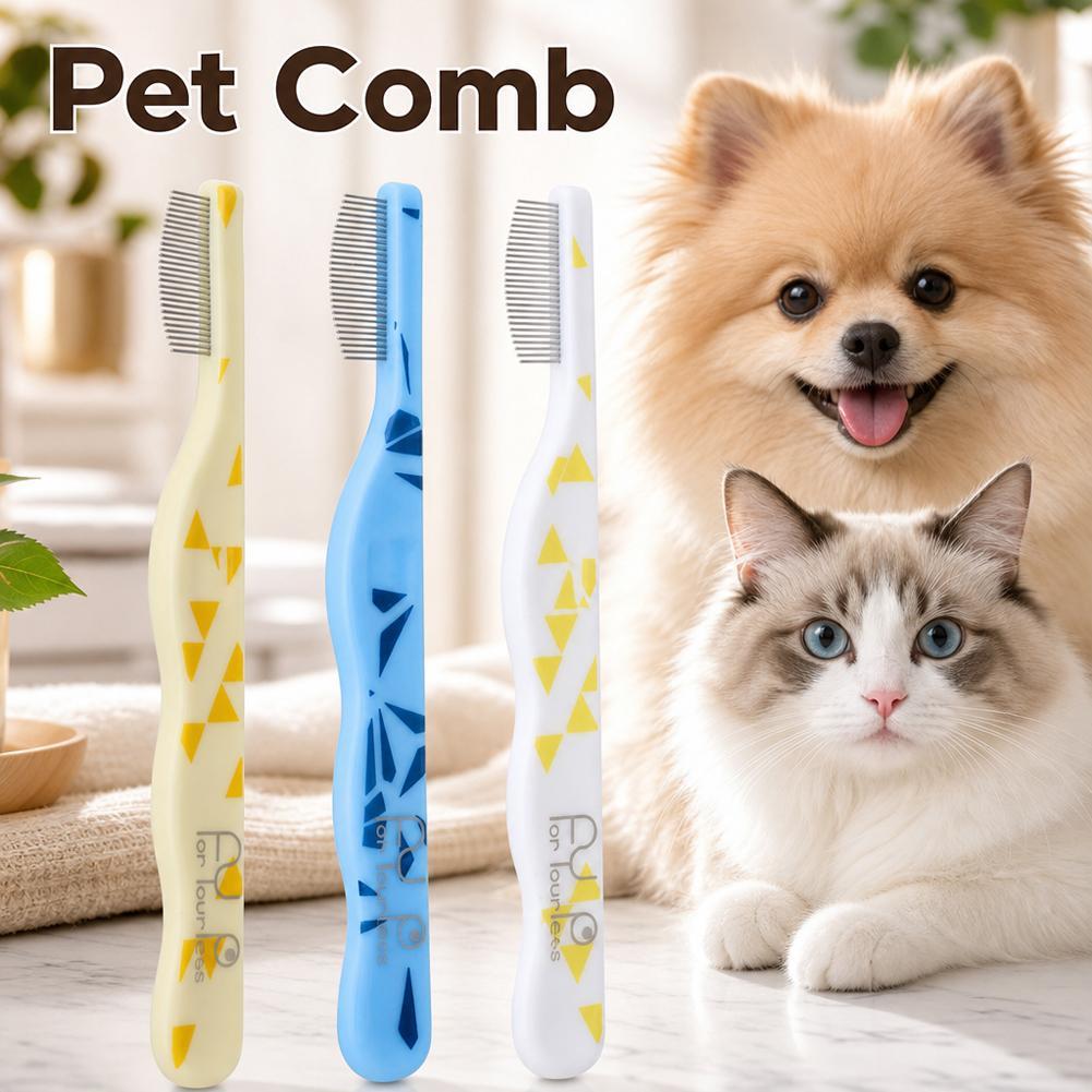 Grzebień do sierści dla kotów, – Flea Comb Fine Tooth Pet Tear Stain recenzja i cena