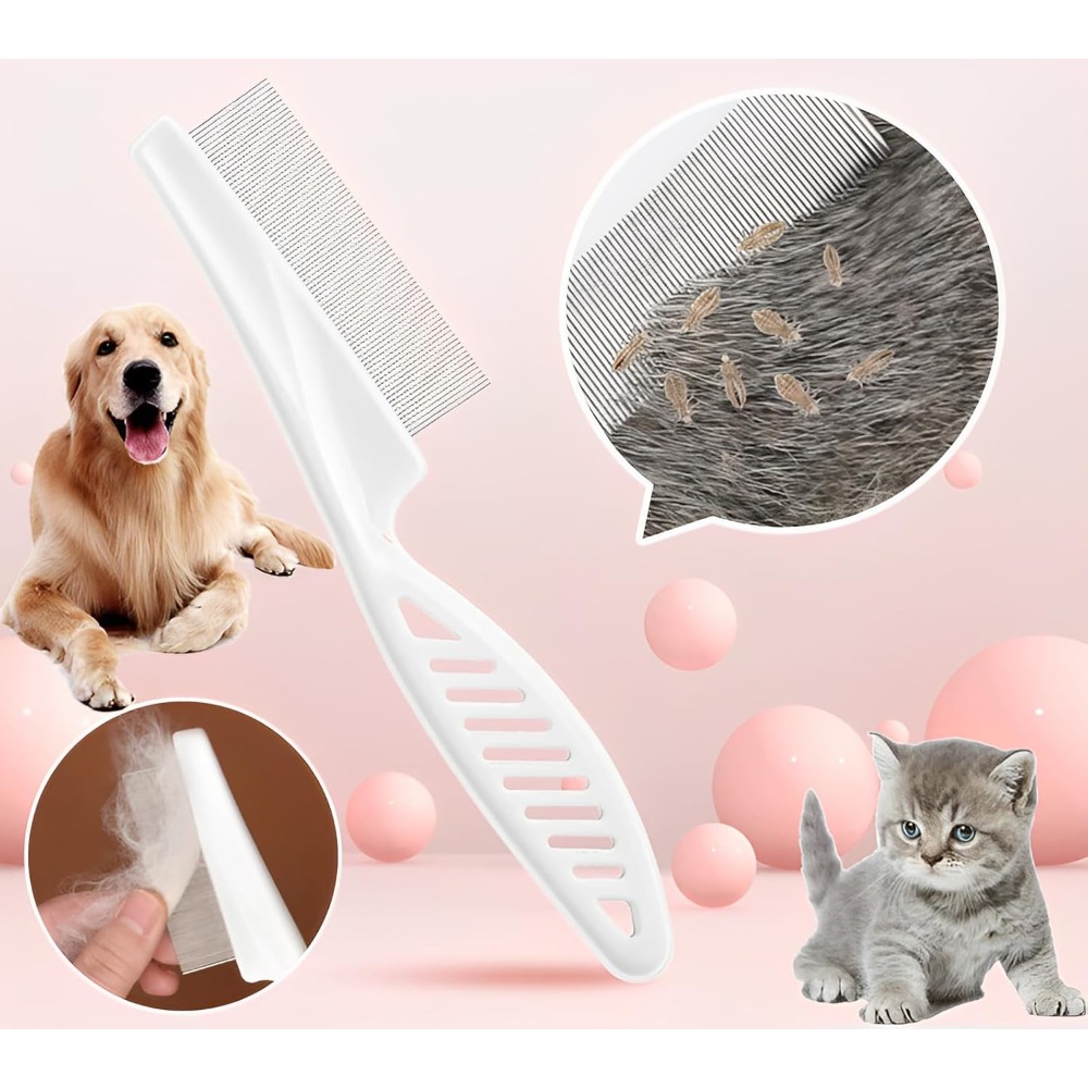 Grzebień na pchły dla psów i k – Flea Comb Fine Tooth Pet Tear Stain recenzja i cena